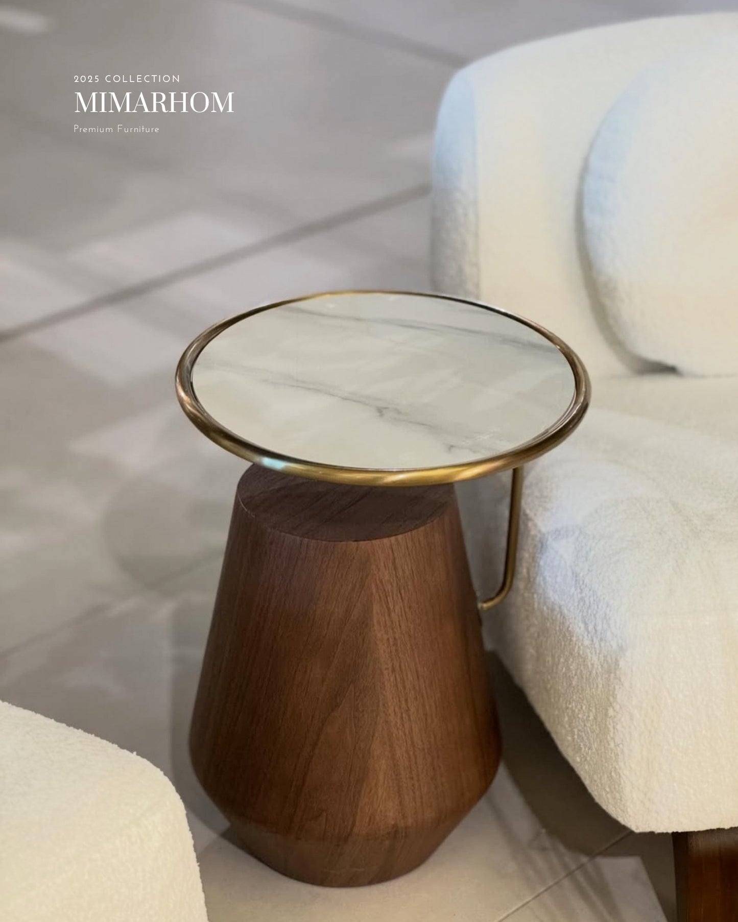 Woodu Marble Sehpa
