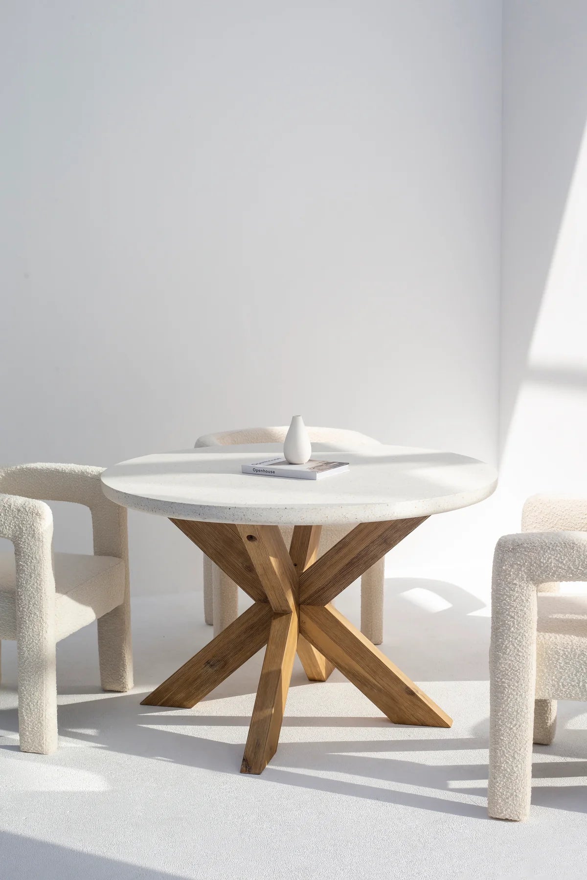 Rabit White Beton Yemek Masası