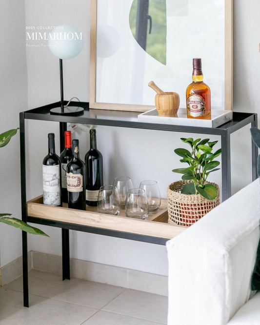 Woodu Black Şarap Dolabı